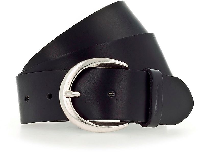 Tamaris Ledergürtel mit Logoschriftzug auf der Gürtelschlaufe, Basic-Style günstig online kaufen