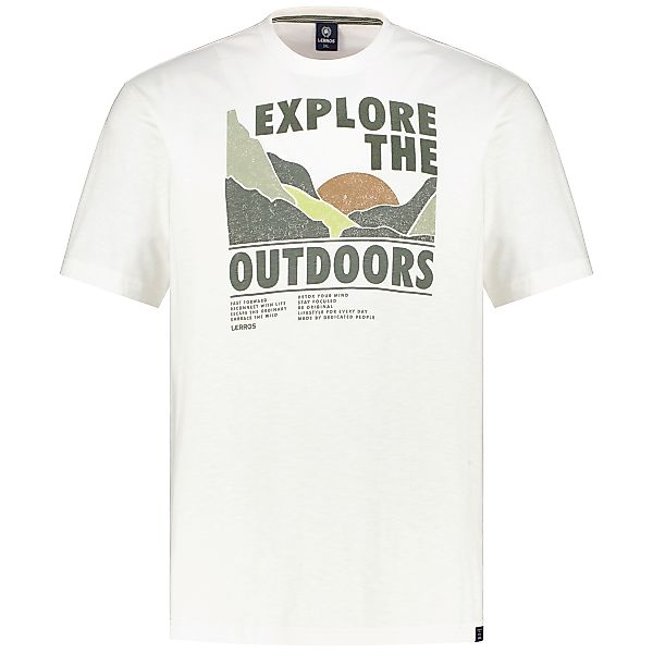 Lerros T-Shirt mit Print Farbe weiß Größe: 4XL günstig online kaufen