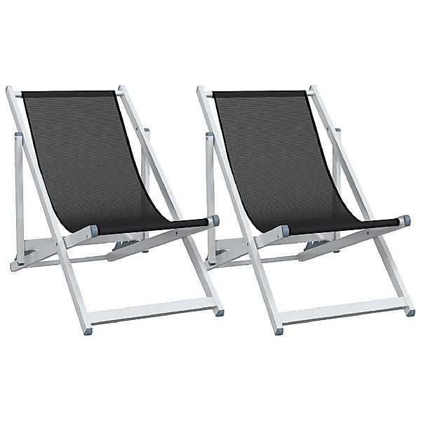vidaXL Gartenstuhl Strandstühle 2 Stk. Klappbar günstig online kaufen