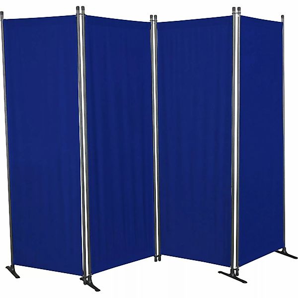 Angerer Paravent 4-tlg. Swingtex Blau günstig online kaufen