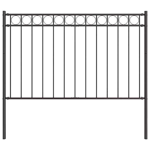 vidaXL Gartenzaun Gartenzaun Grau 1,7x1 m günstig online kaufen