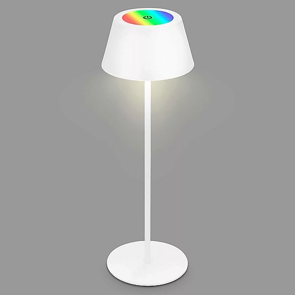 Brilo RGB Akku-Tischleuchte Weiß 2,6W günstig online kaufen