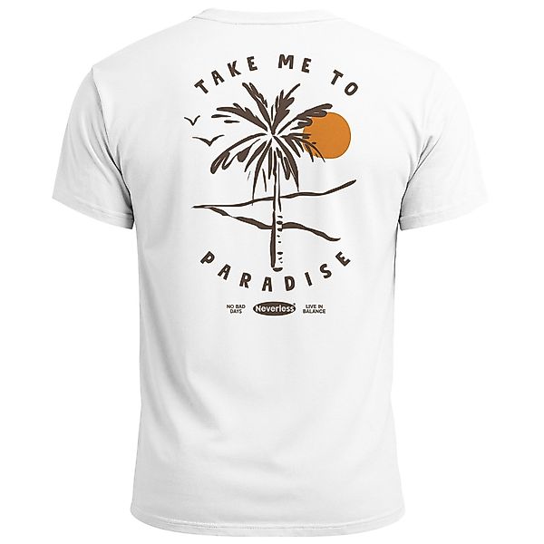 Neverless Print-Shirt Herren T-Shirt Backprint Palmen günstig online kaufen