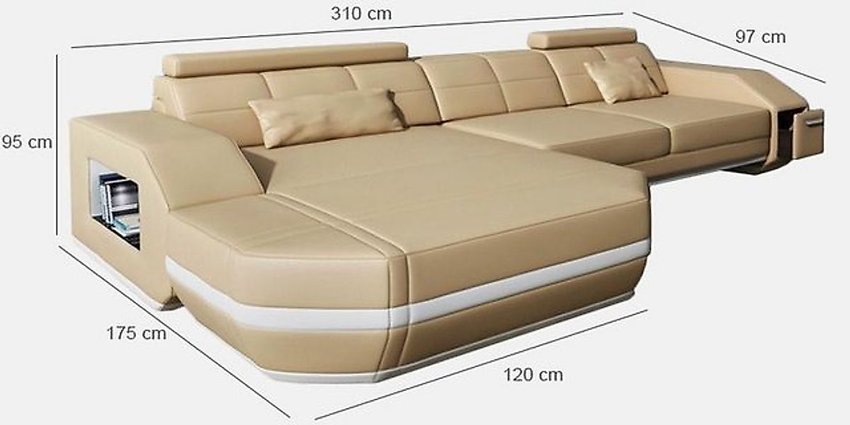 JVmoebel Ecksofa designer luxus couch polster ecke sitz eck wohnlandschaft günstig online kaufen