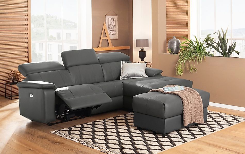 Home affaire Ecksofa »Binado, L-Form,«, mit manueller oder elektrischer Rel günstig online kaufen