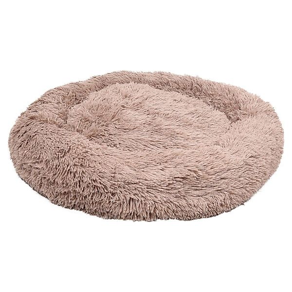 Flamingo Tierbett Hundebett Krems rund hellbraun günstig online kaufen