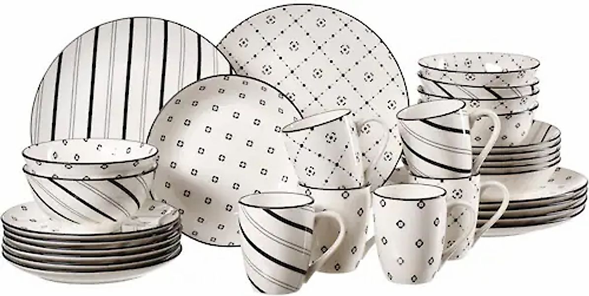 Ritzenhoff & Breker Kombiservice »Fusion«, (Set, 30 tlg.), aus Porzellan fü günstig online kaufen