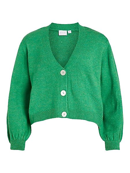 VILA V-ausschnitt- Strickjacke Damen Grün günstig online kaufen