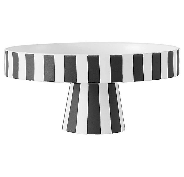 OYOY Dekoschale Toppu Tray - White / Black, 20 x 9 cm Keramik Rund Schale O günstig online kaufen