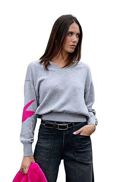 Freeman T. Porter Strickpullover - stylischer Instarsia Pullover mit Blitzm günstig online kaufen
