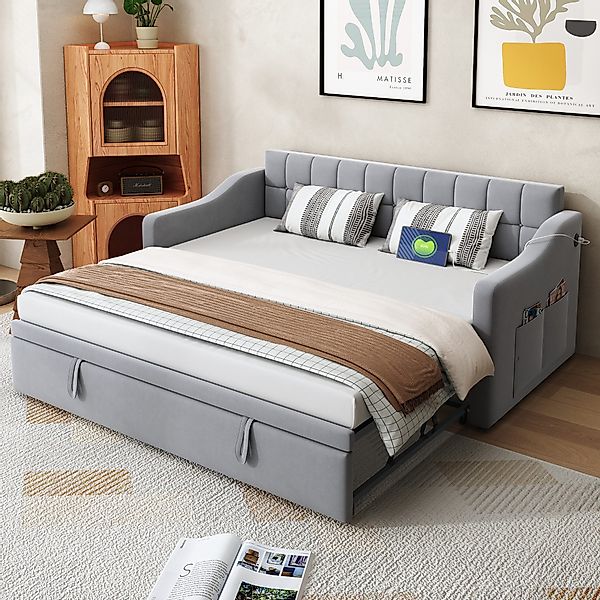 REDOM Polsterbett Schlafsofa Funktionsbett (90/180x190 cm günstig online kaufen