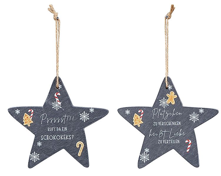 Levandeo® Wandbild, 2er Set Deko Stern günstig online kaufen