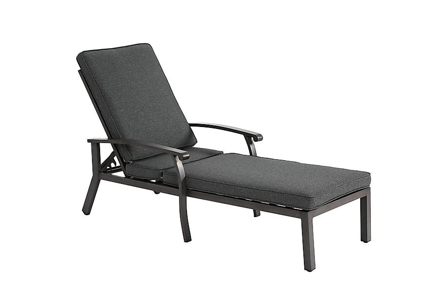 LVHOM Gartenliege Verstellbare Aluminium-Liege mit Kissen, Rostfrei/wasserf günstig online kaufen