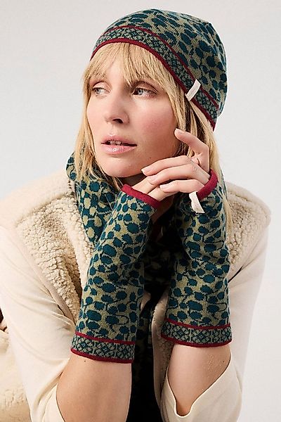Himalaya Clothing Armstulpen Fingerlose Handschuhe Damen mit Tropfenmuster günstig online kaufen