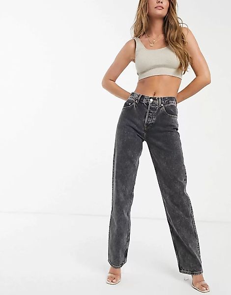 ASOS DESIGN – Jeans im Stil der 90er mit mittelhohem Bund und geradem Schni günstig online kaufen