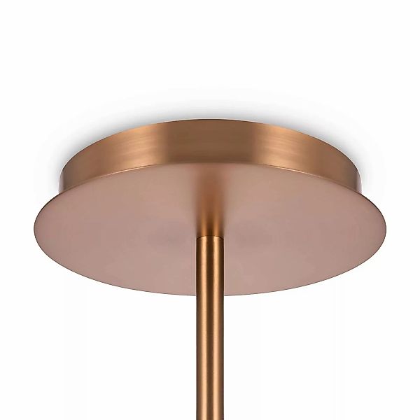 Maytoni Hängelampe Erich, messing rosé, Glas/Metall 12-flg. günstig online kaufen