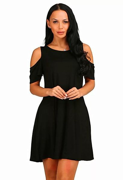 SEGUEN Sommerkleid Damen Kleider V Ausschnitt Off Shoulder Kleid (Knielange günstig online kaufen