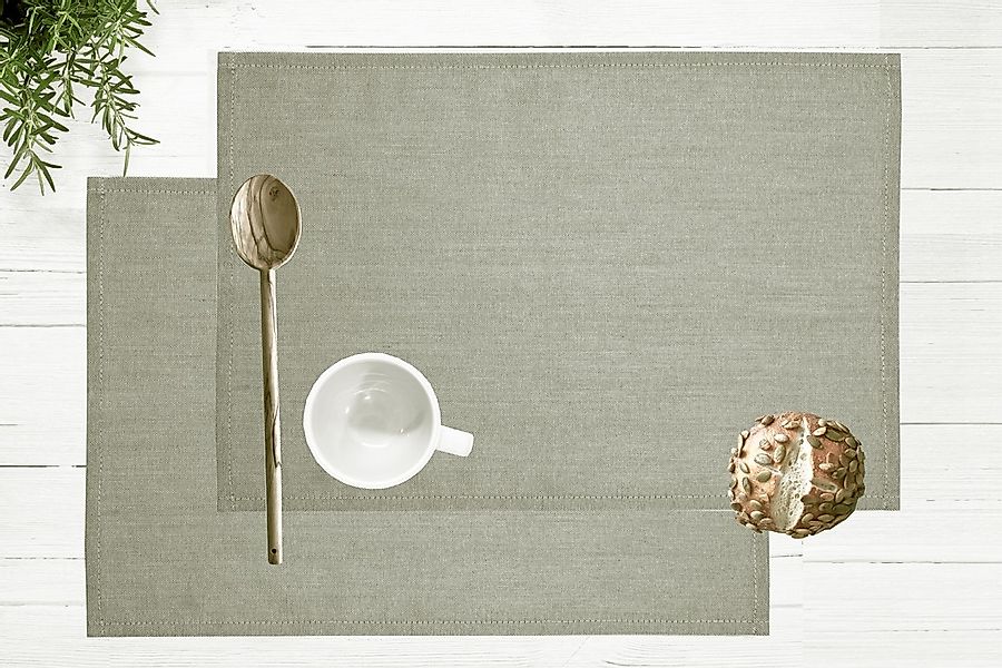 my home Platzset "Aolva" 45 x 30 cm, Strukturiert, modern, basic, Esszimmer günstig online kaufen