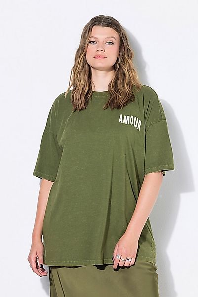 Studio Untold T-Shirt T-Shirt oversized acid washed AMOUR-Rückenprint günstig online kaufen