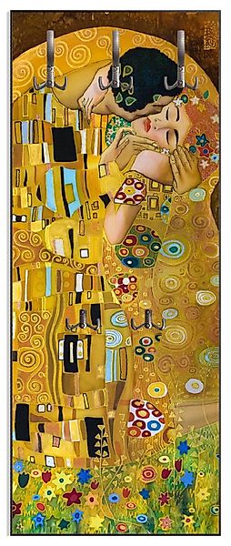 Wallario Garderobenpaneel Der Kuss von Klimt günstig online kaufen