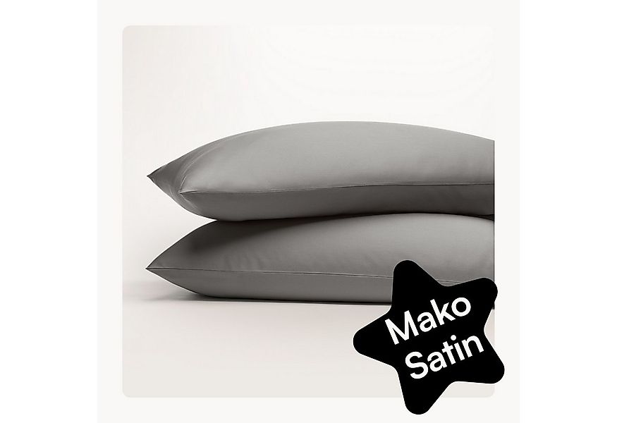 Seralino Seitenschläferkissenbezug Mako Satin Kissenbezug (100% Bio Baumwol günstig online kaufen