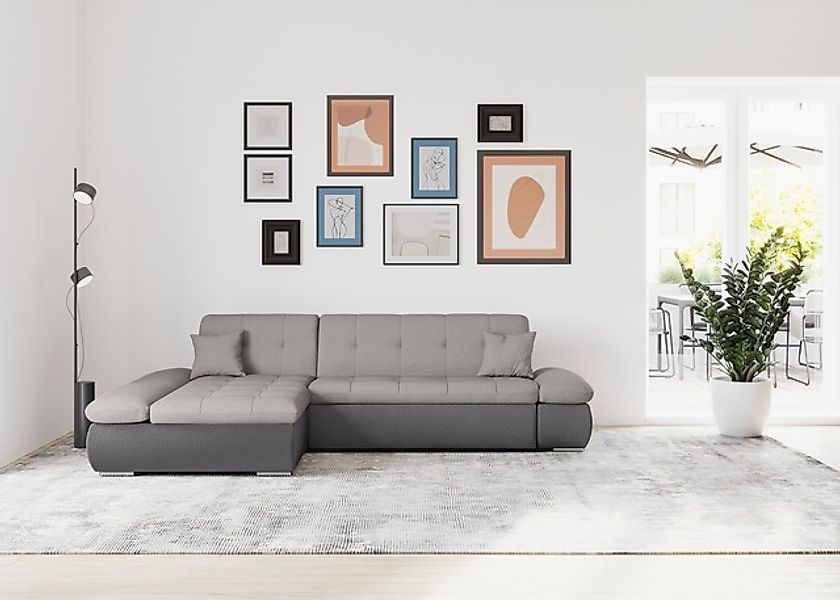 DOMO collection Ecksofa »Moric, L-Form, XXL-Sofa - Breite 300cm«, wahlweise günstig online kaufen