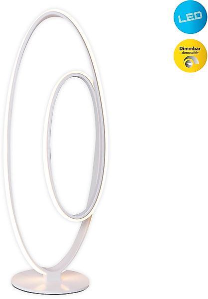 näve LED Stehlampe »Odrive« LED-Modul 1 Stk. Warmweiß oval, dimmbar, geschw günstig online kaufen