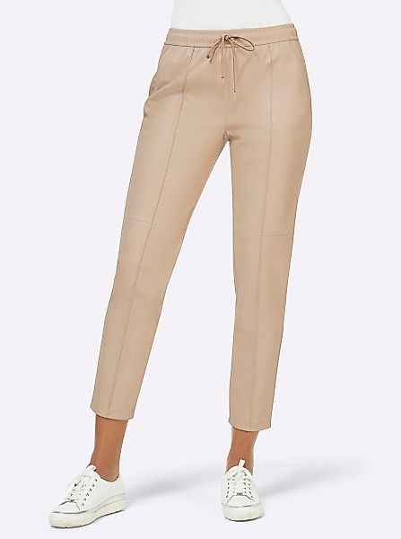 creation L Jerseyhose Lederimitat-Hose Innenbeinlänge ca. günstig online kaufen