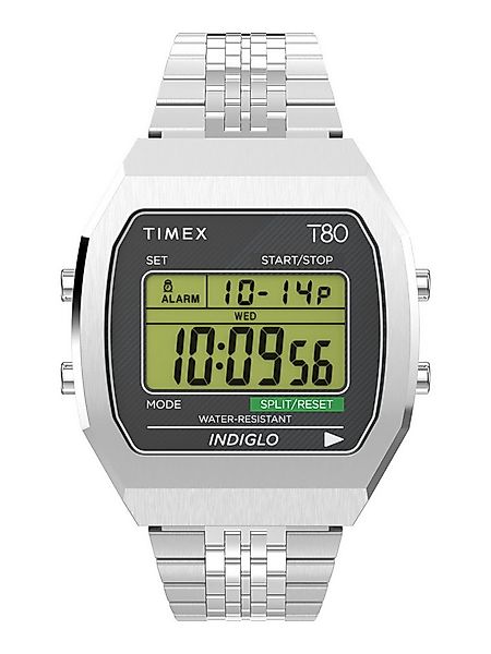 Timex Quarzuhr Timex T80 Steel, (1-tlg), Digitaluhr günstig online kaufen