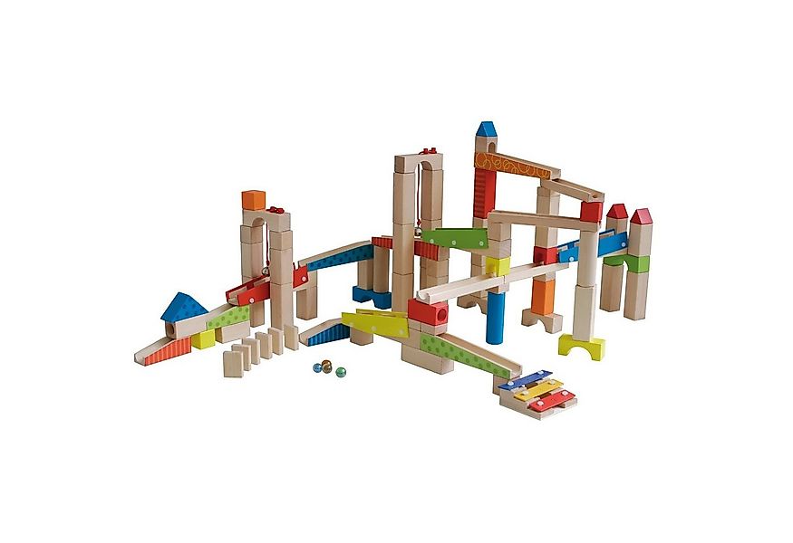 roba® Kugelbahn Motorikspielzeug variabel aufbaubar, (100-tlg), Murmelbahn günstig online kaufen