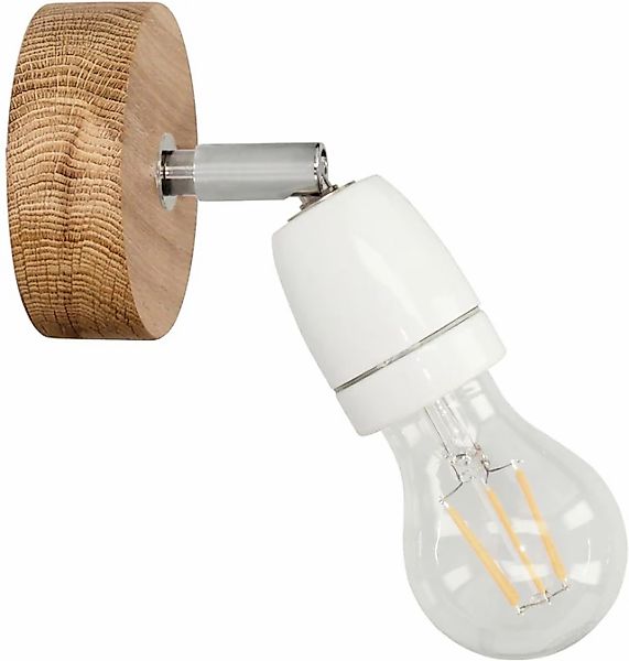 BRITOP LIGHTING Wandleuchte »PORCIA WOOD«, 1 flammig, Leuchtmittel E27   oh günstig online kaufen