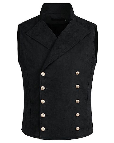 Allthemen Anzugweste Herren Zweireihig Weste mit Stehkragen günstig online kaufen