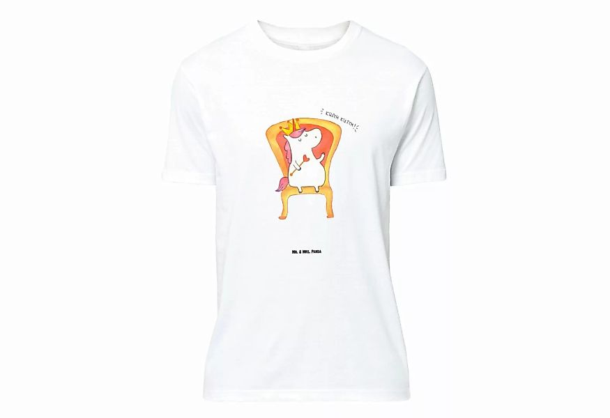 Mr. & Mrs. Panda T-Shirt Einhorn König - Weiß - Geschenk, Unicorn, Einhörne günstig online kaufen