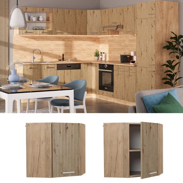 Vicco Eckhängeschrank R-Line, Artisan-Eiche/Goldkraft Eiche, 57 günstig online kaufen