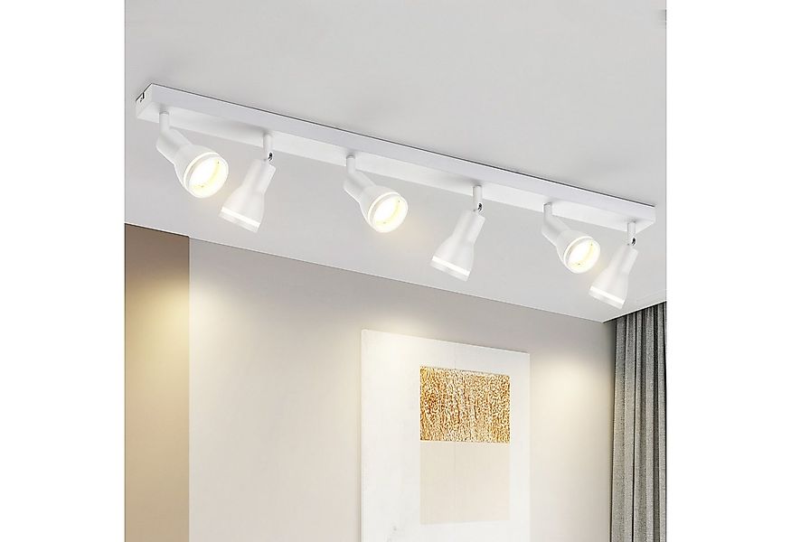 ZMH Deckenstrahler 6-Flammig Küche Modern Deckenleuchte GU10 für Flur Wohnz günstig online kaufen