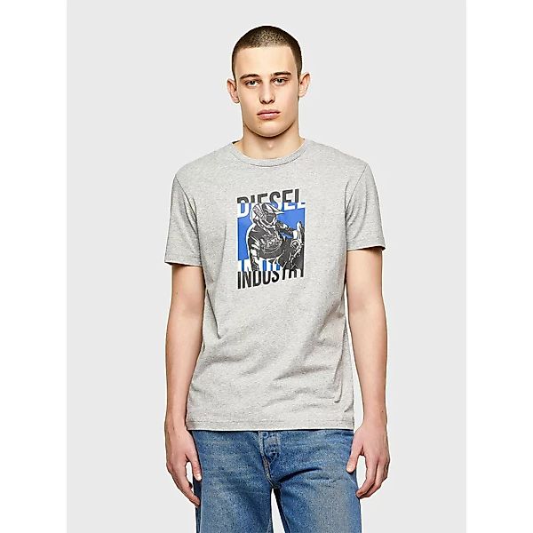 Diesel Diegos K44 Kurzärmeliges T-shirt L Grey Melange (No Bros) günstig online kaufen