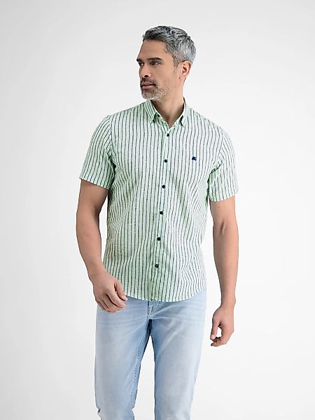 LERROS Kurzarmhemd "LERROS Gestreiftes Herren Sommerhemd" günstig online kaufen