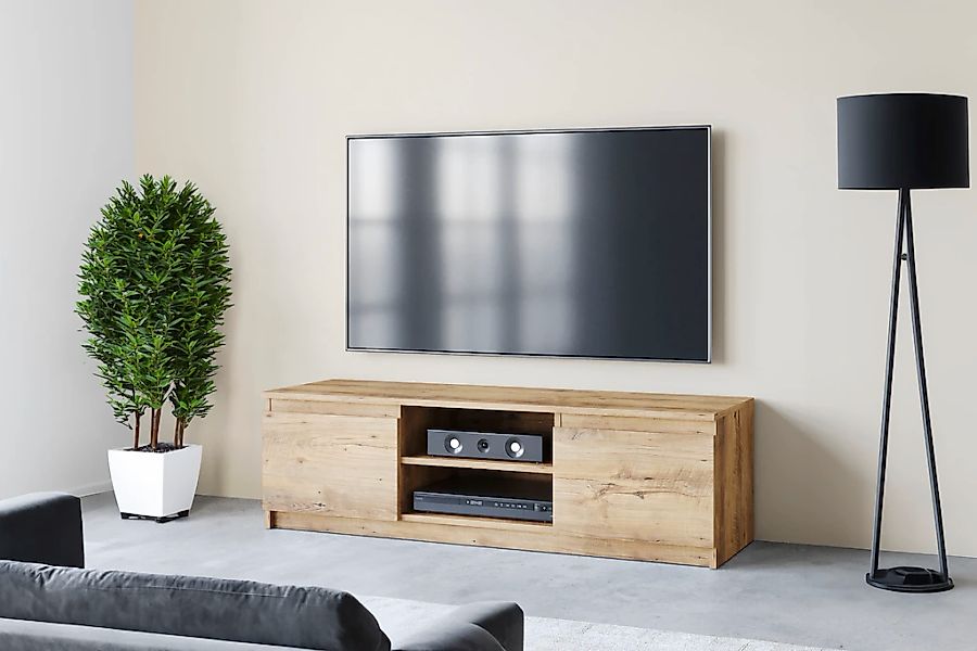 INOSIGN Lowboard "DINGO" zeitloser TV-Schrank, TV-Board Breite 120 cm, grif günstig online kaufen