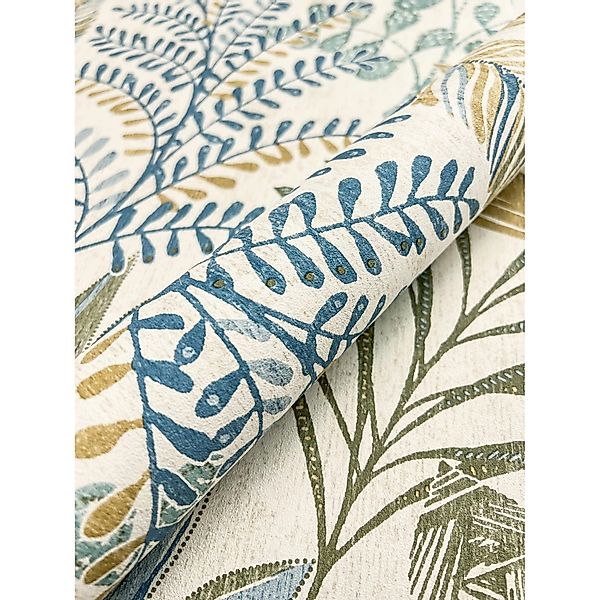 Newroom Vliestapete Zoelle Blue Dschungel Modern günstig online kaufen