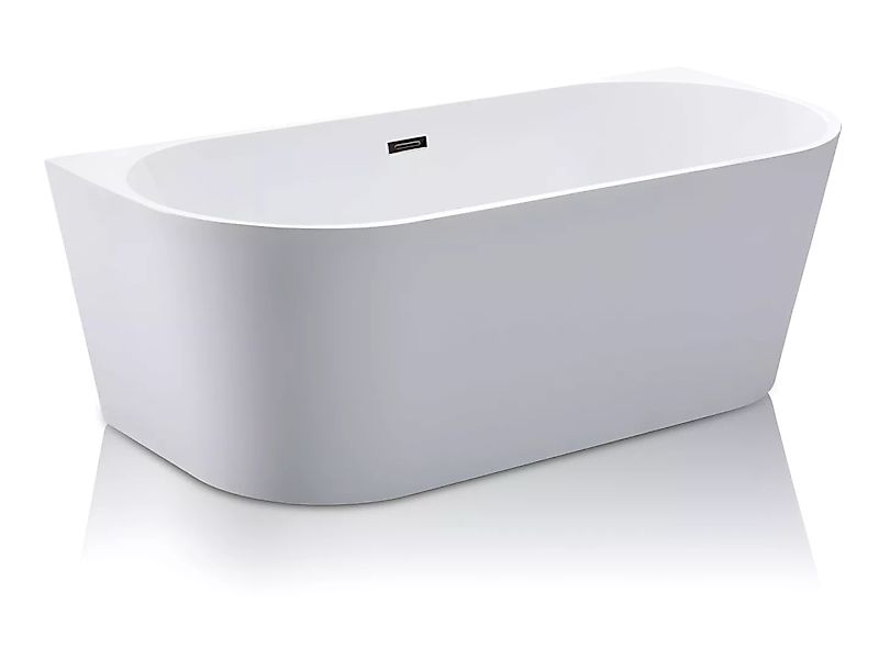Freistehende Badewanne - 200L - 150 x 75 x 58 cm - Acryl - Weiß - DIVINA günstig online kaufen