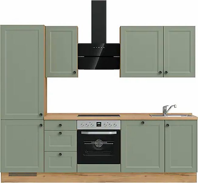 nobilia® Küchenzeile »"Cascada II"«, vormontiert, Breite 270 cm, Ausrichtun günstig online kaufen