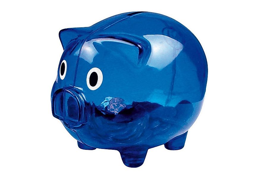 Macma Spardose Sparschwein / Farbe: transparent blau günstig online kaufen