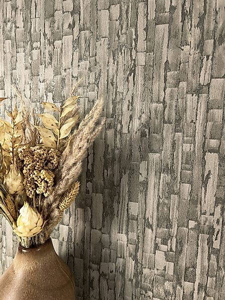 Newroom Vliestapete, Taupe Tapete Modern Linien günstig online kaufen