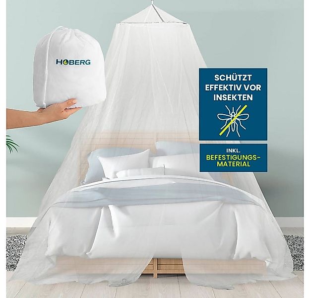 Hoberg Moskitonetz Insekten-Baldachin 60x1200x250cm weiß, Fliegengitter Müc günstig online kaufen