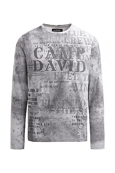 CAMP DAVID Longsleeve mit All Over Print günstig online kaufen