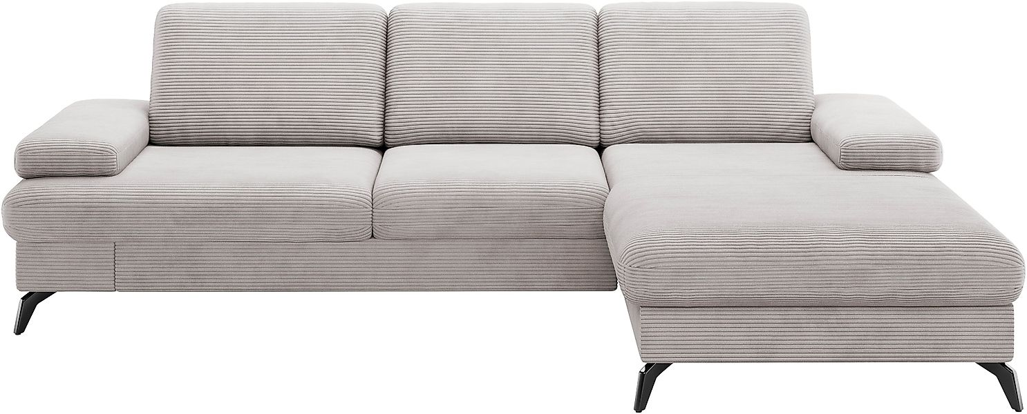 sit&more Ecksofa "Morris Jubi L-Form", inkl. Armteilfunktion und 1 Zierkiss günstig online kaufen