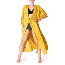 PANASIAM Tunikakleid Damen Kimono Maxi Strandkleid günstig online kaufen