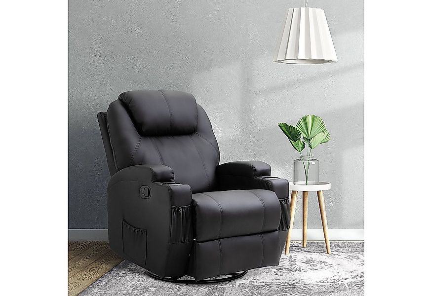 HOMCOM Massagesessel (Set, 1-St., Relaxsessel), Fernsehsessel mit Liegenfun günstig online kaufen