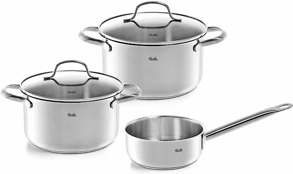 Fissler Topf-Set »San Francisco«, Edelstahl 18/10, (Set, 3 tlg., Kochtopf 2 günstig online kaufen