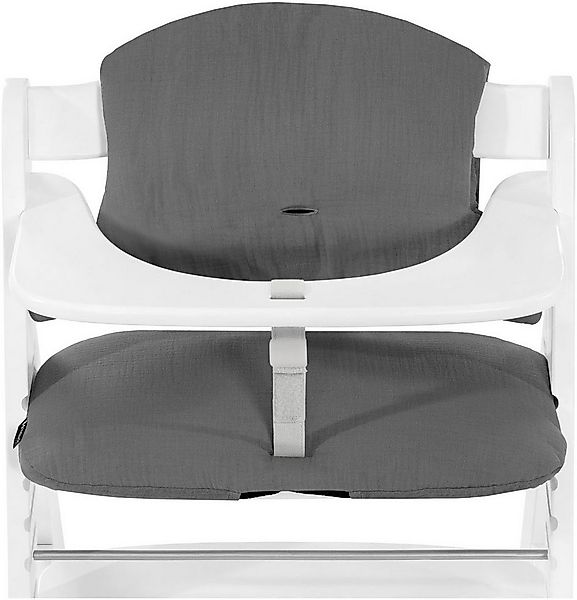 Hauck Kinder-Sitzauflage Highchair Pad Select Muslin, dark Grey, für die ha günstig online kaufen